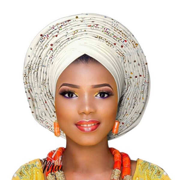 auto gele already tied headtie african ready to wear headtie gele