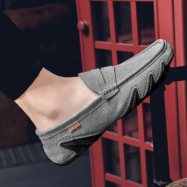 new fashion men's loafers comfortable flats casual shoes men outdoor breathable slip-on soft leather driving shoes moccasins w5, Black
new fashion men's loafers comfortable flats casual shoes men outdoor breathable slip-on soft leather driving shoes moccasins w5, Black