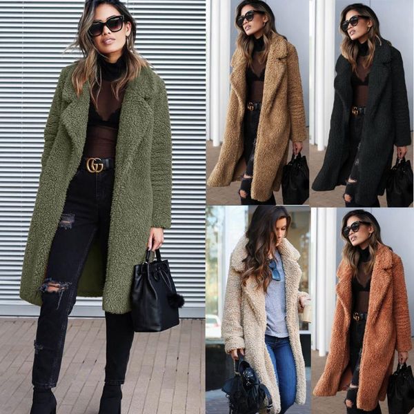 2019 women's fleece fur cardigan outerwear lady winter keep warm fluffy coat long style overcoat plus size, Black
2019 women's fleece fur cardigan outerwear lady winter keep warm fluffy coat long style overcoat plus size, Black