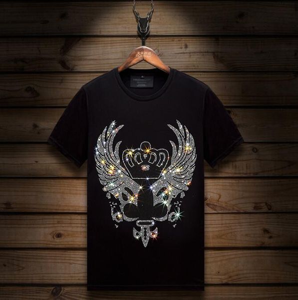 crown rhinestones t shirts men brand short sleeve fashion man streetwear o neck slim modal cotton tshirts plus size, White;black
crown rhinestones t shirts men brand short sleeve fashion man streetwear o neck slim modal cotton tshirts plus size, White;black