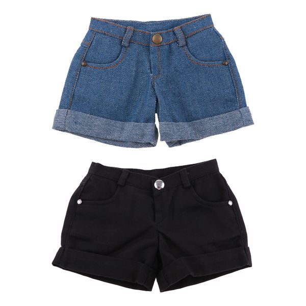 2pcs 1/3 bjd smart doll pants denim & black cuffed shorts for night lolita, for luts msd dod summer dress up - easy to wear
2pcs 1/3 bjd smart doll pants denim & black cuffed shorts for night lolita, for luts msd dod summer dress up - easy to wear
