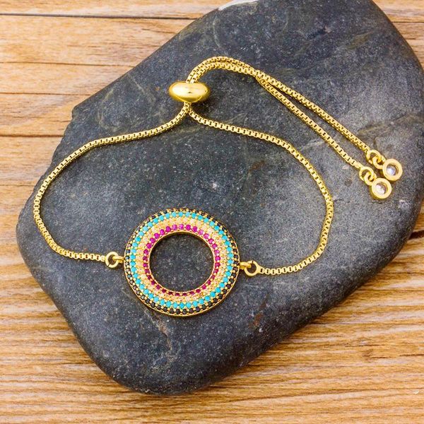 wholesale new style round gold silver color copper cz chain adjustable bracelet cubic zircon rhinestone for women jewelry, Black
wholesale new style round gold silver color copper cz chain adjustable bracelet cubic zircon rhinestone for women jewelry, Black