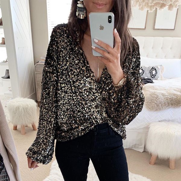 women shirts fashion designer beaded v-neck shirts cardigan long sleeve sequin shirt women gold red blue color size s-xl, White
women shirts fashion designer beaded v-neck shirts cardigan long sleeve sequin shirt women gold red blue color size s-xl, White