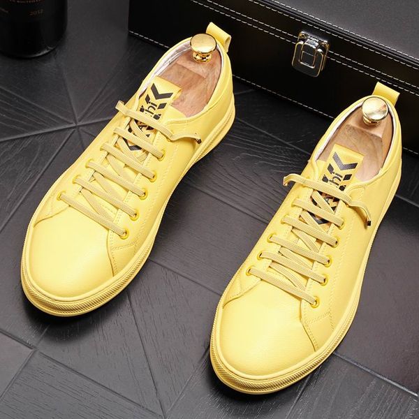 fashion forward men yellow casual shoes round toe lace up spring fall man trending leisure shoes white flats chaussure 43, Black
fashion forward men yellow casual shoes round toe lace up spring fall man trending leisure shoes white flats chaussure 43, Black