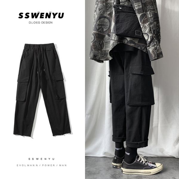 autumn overalls fashion color tooling joggers casual multi-pocket loose trousers men streetwear hip-hop men solid man sweatpants fmflv, Black
autumn overalls fashion color tooling joggers casual multi-pocket loose trousers men streetwear hip-hop men solid man sweatpants fmflv, Black