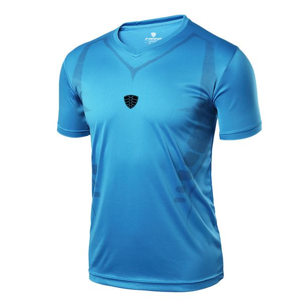 summer outdoor sports t-shirt male v-neck short-sleeved moisture wicking quick-drying sportswear men breathable sports t-shirt, Gray;blue
summer outdoor sports t-shirt male v-neck short-sleeved moisture wicking quick-drying sportswear men breathable sports t-shirt, Gray;blue