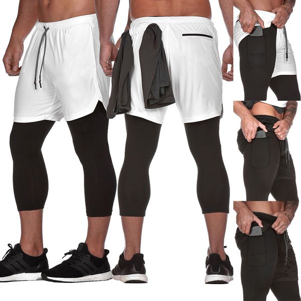 monerffi 2019 men 2 in 1 joggers pants built-in pockets hips hidden zipper pockets sports fitness trousers drawstring mens pant, White;black
monerffi 2019 men 2 in 1 joggers pants built-in pockets hips hidden zipper pockets sports fitness trousers drawstring mens pant, White;black