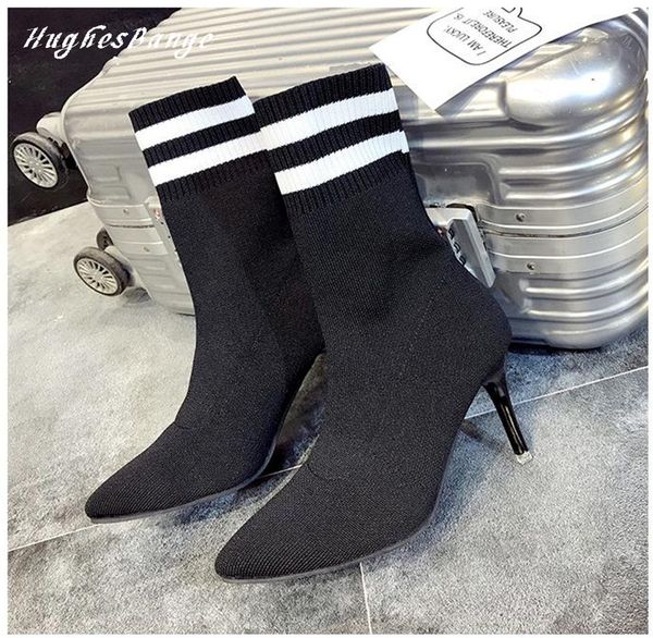 comfortable high heel shoes for women woman stretch socks slim boots female stiletto booties casual wild autumn winter ankle, Black
comfortable high heel shoes for women woman stretch socks slim boots female stiletto booties casual wild autumn winter ankle, Black