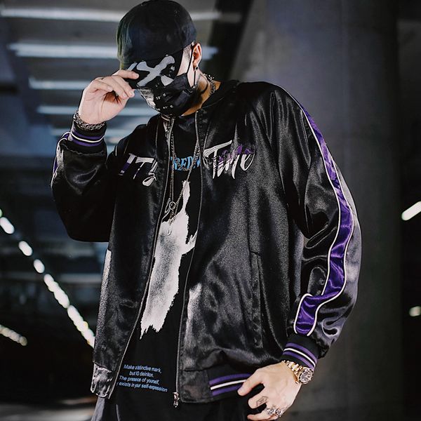 bomber jacket men spring autumn new harajuku streetwear hip hop fashion letter print contrast color patchwork pilot outwear coat, Black;brown
bomber jacket men spring autumn new harajuku streetwear hip hop fashion letter print contrast color patchwork pilot outwear coat, Black;brown