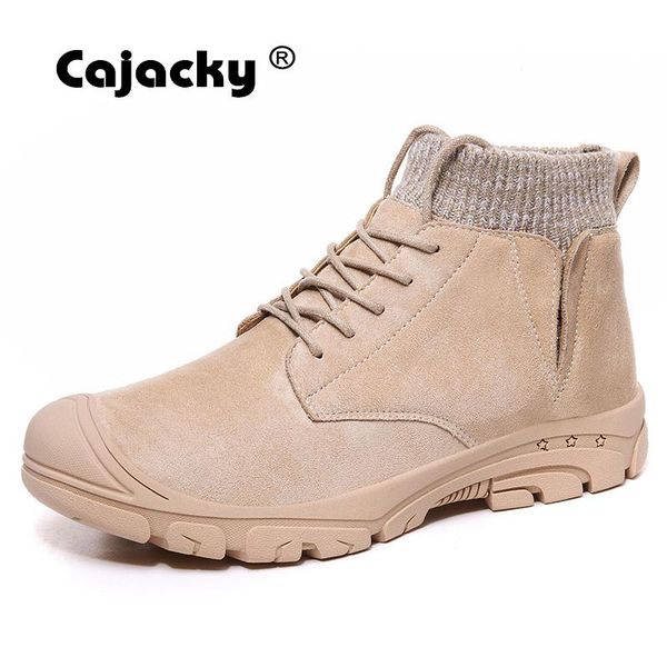 cajacky men snow boots plush winter men ankle boots cow suede leather sneakers high botas hombre outdoor, Black
cajacky men snow boots plush winter men ankle boots cow suede leather sneakers high botas hombre outdoor, Black
