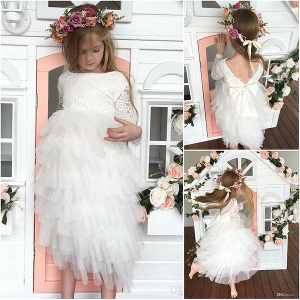 2019 designer holy princess girls party gowns lace bodice boat neck bare back tiered skit long sleeves kids formal wear tea length, White;blue
2019 designer holy princess girls party gowns lace bodice boat neck bare back tiered skit long sleeves kids formal wear tea length, White;blue