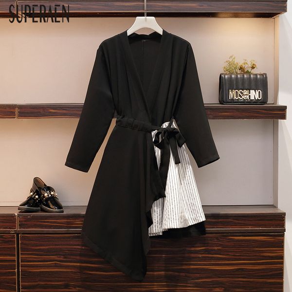 superaen pluz size women's dress fashion irregular autumn new ladies dress 2020 cotton long sleeve casual women clothing, Black;gray
superaen pluz size women's dress fashion irregular autumn new ladies dress 2020 cotton long sleeve casual women clothing, Black;gray