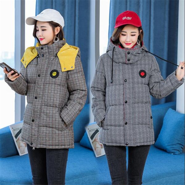 2019 new down cotton women winterjacket hooded coat warm loose short outerwear casual clothing female parka 5xl s129, Black
2019 new down cotton women winterjacket hooded coat warm loose short outerwear casual clothing female parka 5xl s129, Black