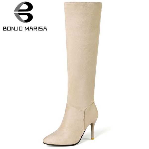 boots bonjomarisa elegant girl pointed toe zipper winter thin heel flock women solid high heels shoes woman, Black
boots bonjomarisa elegant girl pointed toe zipper winter thin heel flock women solid high heels shoes woman, Black
