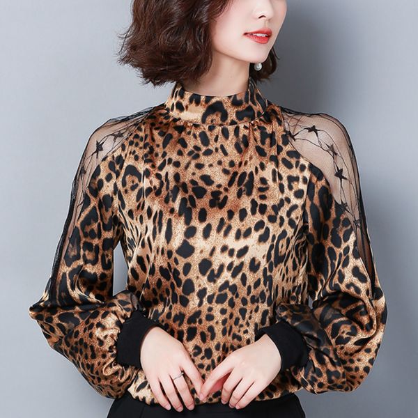 women and blouse knitted hollow lace leopard print blouse shirt fashion long sleeve womens shirts, White
women and blouse knitted hollow lace leopard print blouse shirt fashion long sleeve womens shirts, White
