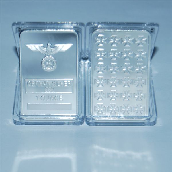 100шт / серия 1 oz wwii german war eagle iron cross design нейзильбера art bar dhl бесплатная доставка
100шт / серия 1 oz wwii german war eagle iron cross design нейзильбера art bar dhl бесплатная доставка