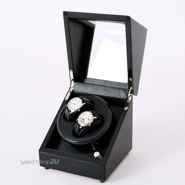 2+0 watch winder automatic rotation watch storage display case box slient motor wristwatch boxes, Black;blue
2+0 watch winder automatic rotation watch storage display case box slient motor wristwatch boxes, Black;blue
