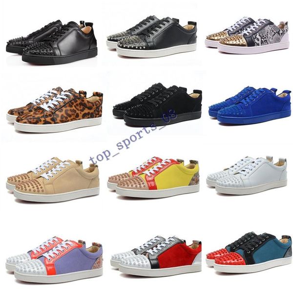 new sneakers red bottom shoe low cut suede spike shoes for men and women shoes party wedding crystal leather sneakers, Black
new sneakers red bottom shoe low cut suede spike shoes for men and women shoes party wedding crystal leather sneakers, Black