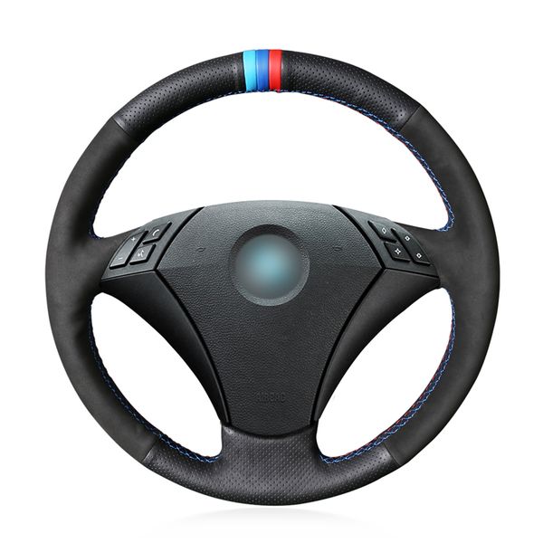 black suede hand sew black genuine leather car steering wheel cover for e60 (sedan) 530d 2003-2009 e61 (touring) 2004-2009
black suede hand sew black genuine leather car steering wheel cover for e60 (sedan) 530d 2003-2009 e61 (touring) 2004-2009