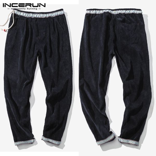 incerun fashion ethnic style men solid casual corduroy pants warm joker trend autumn joggers men stretch elastic trousers 2019, Black
incerun fashion ethnic style men solid casual corduroy pants warm joker trend autumn joggers men stretch elastic trousers 2019, Black