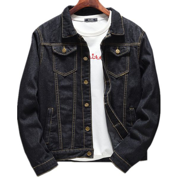 men's jackets autumn black denim jacket hip hop slim long sleeve fashion youth m-5xl, Black;brown
men's jackets autumn black denim jacket hip hop slim long sleeve fashion youth m-5xl, Black;brown