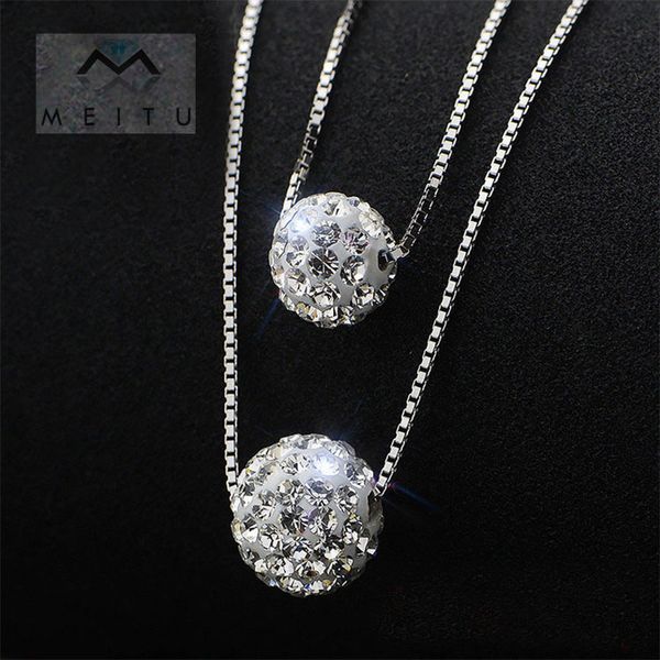 silver 925 jewelry round pendants necklace double clavicle chain for women girlfriend birthday gift souvenir jewelry n-99
silver 925 jewelry round pendants necklace double clavicle chain for women girlfriend birthday gift souvenir jewelry n-99