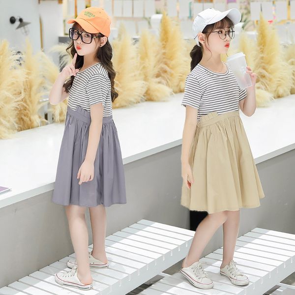 girls striped dress summer new children's western style casual dress short sleeve parent-child children's clothing pleated, Red;yellow
girls striped dress summer new children's western style casual dress short sleeve parent-child children's clothing pleated, Red;yellow