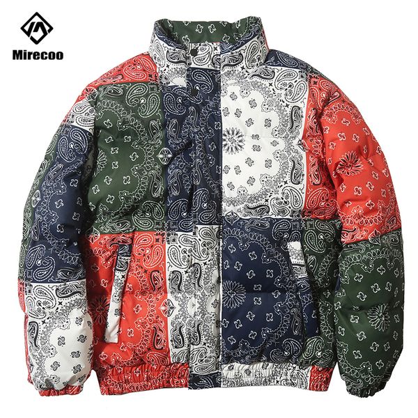 men's down & parkas paisley pattern jacket parka harajuku patchwork color men winter windbreaker streetwear padded coat warm outwear 20, Black
men's down & parkas paisley pattern jacket parka harajuku patchwork color men winter windbreaker streetwear padded coat warm outwear 20, Black