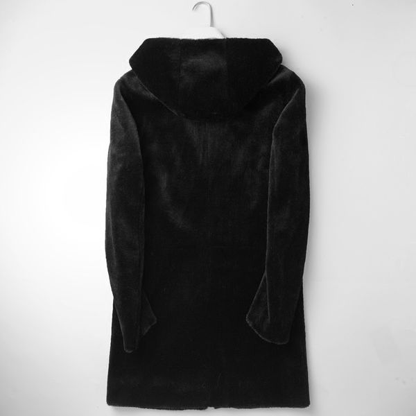 new natural shearling jacket warm thicken long shearling coat men cap zipper slim male coat jaqueta masculina l-4xl, Black
new natural shearling jacket warm thicken long shearling coat men cap zipper slim male coat jaqueta masculina l-4xl, Black