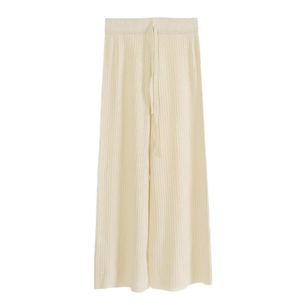 wide leg pants female thin section spring and summer korean version of the wild high waist knitted ice silk trousers 0714, Black;white
wide leg pants female thin section spring and summer korean version of the wild high waist knitted ice silk trousers 0714, Black;white