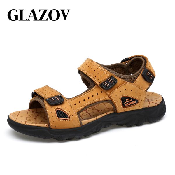 glazov new fashion summer leisure beach men shoes leather sandals the big yards men's sandals size 39-47, Black
glazov new fashion summer leisure beach men shoes leather sandals the big yards men's sandals size 39-47, Black