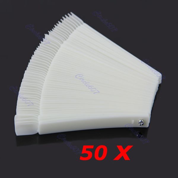 1 pc new cuticle pusher polish fan board display practice 50 clear white false nail art tips stick hot
1 pc new cuticle pusher polish fan board display practice 50 clear white false nail art tips stick hot