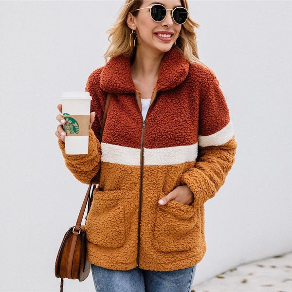 women teddy fleece sweater fluffy sherpa fleece cardigan large pocket winter coat 2019 fall warm ladies sweaters, White
women teddy fleece sweater fluffy sherpa fleece cardigan large pocket winter coat 2019 fall warm ladies sweaters, White