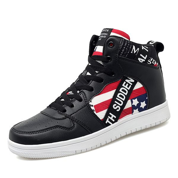 2019 men's running shoes high-belt casual sports shoes fashion wear-resistant comfortable lace men's, Black
2019 men's running shoes high-belt casual sports shoes fashion wear-resistant comfortable lace men's, Black