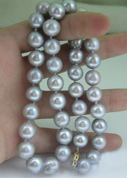pearls jewelry natural 18inches 10-11 mm south sea natural gray pearl necklace 14k yellow cold clasp, Silver
pearls jewelry natural 18inches 10-11 mm south sea natural gray pearl necklace 14k yellow cold clasp, Silver