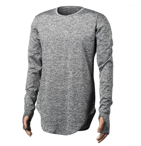 designer tshirts finger longline curved street solid long sleeved tshirt mens autumn teenager, White;black
designer tshirts finger longline curved street solid long sleeved tshirt mens autumn teenager, White;black