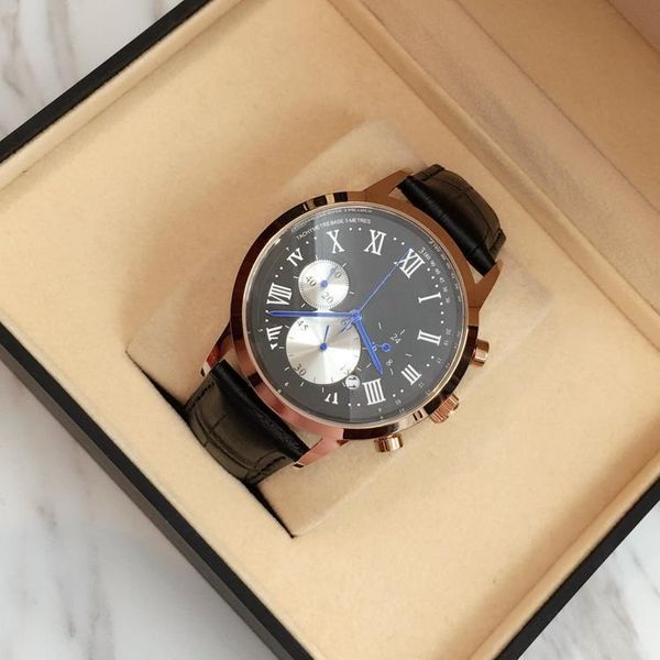 2020 brand quartz watch luxury men dress watches leather wristwatches fashion casual watches black /brown band with box, Slivery;brown
2020 brand quartz watch luxury men dress watches leather wristwatches fashion casual watches black /brown band with box, Slivery;brown