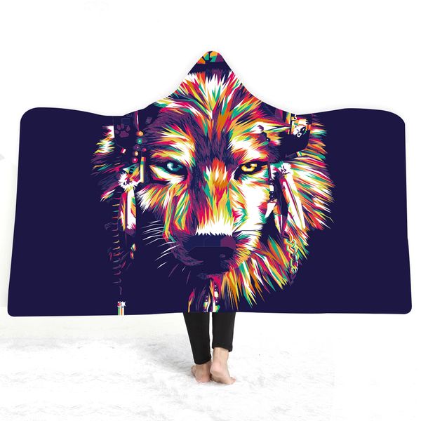 animal series children watercolor wolf hooded blanket cloak thick double-layer sherpa wool wearable blanket
animal series children watercolor wolf hooded blanket cloak thick double-layer sherpa wool wearable blanket