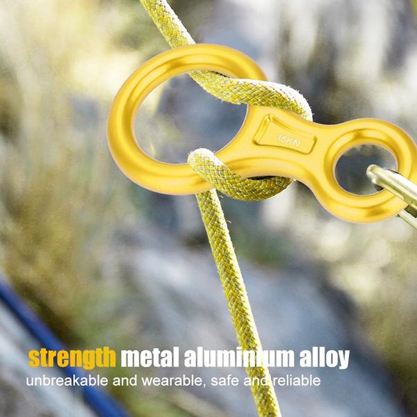 climbing descender 35kn 8 word rope descender self defense ring carabiner crampons downhill eight ring downhill set equipment
climbing descender 35kn 8 word rope descender self defense ring carabiner crampons downhill eight ring downhill set equipment
