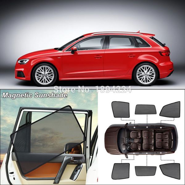 

car full side windows magnetic sun shade uv protection ray blocking mesh visor for a3 hatchback