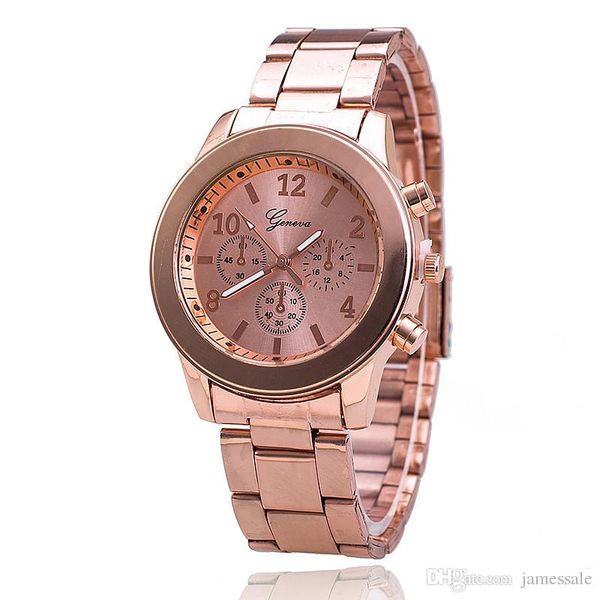 foreign trade style geneva, geneva code three stainless steel metal belt quartz watch wholesale, Bronze;slivery
foreign trade style geneva, geneva code three stainless steel metal belt quartz watch wholesale, Bronze;slivery