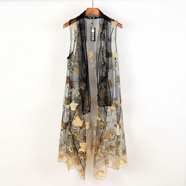 korean avant-garde dark edge mens embroidering mod casual cape wrap shawl coat waistcoat long sleeveless cardigan vest, Black;white
korean avant-garde dark edge mens embroidering mod casual cape wrap shawl coat waistcoat long sleeveless cardigan vest, Black;white