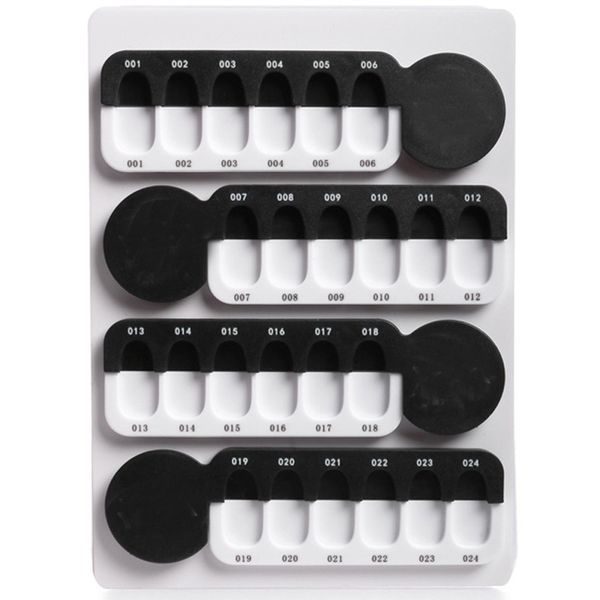 nail color card 24 acrylic nail art polish gel display sample clip palette practice tool, Red;gold 
nail color card 24 acrylic nail art polish gel display sample clip palette practice tool, Red;gold