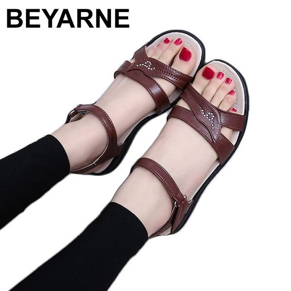beyarnesummer new mother flat sandals plus size soft bottom leather women sandals casual comfortable elderly walking sandalse033, Black
beyarnesummer new mother flat sandals plus size soft bottom leather women sandals casual comfortable elderly walking sandalse033, Black