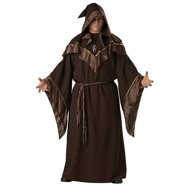 halloween party shaman religious costume european religious men god father missionary gothic wizard cosplay priest uniform, Black;red 
halloween party shaman religious costume european religious men god father missionary gothic wizard cosplay priest uniform, Black;red