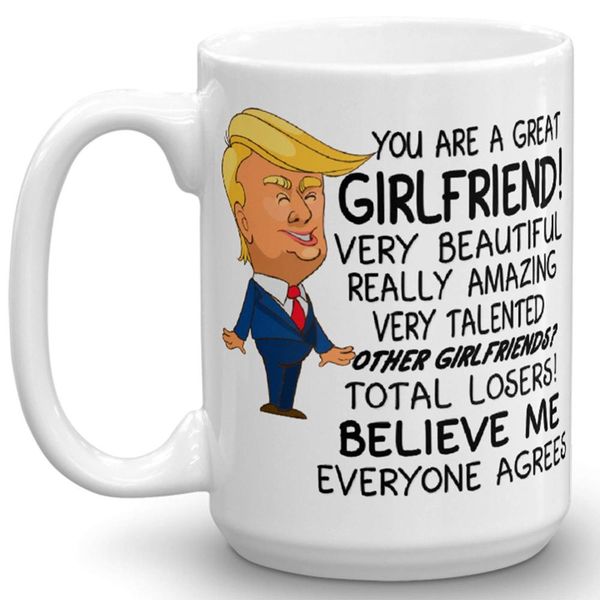you are a great girlfriend - valentines day donald trump prank gift mug - novelty ceramic coffee mug - funny gift dropshipping
you are a great girlfriend - valentines day donald trump prank gift mug - novelty ceramic coffee mug - funny gift dropshipping