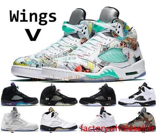 men wings 5 5s basketball shoes mens black grape psg black white reflective camo oreo white cement fire red designer sneakers us7-13
men wings 5 5s basketball shoes mens black grape psg black white reflective camo oreo white cement fire red designer sneakers us7-13