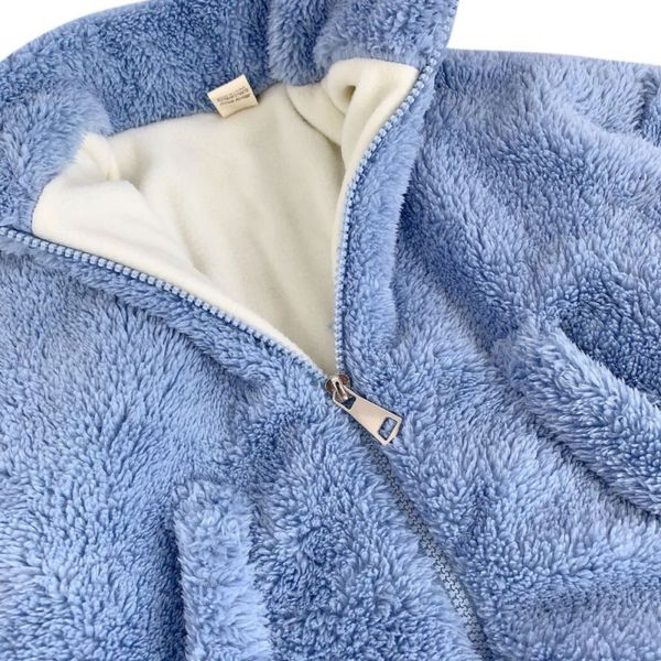 children lamb coat soft cute solid color cotton thicken high collar zipper warm outerwear children jacket, White
children lamb coat soft cute solid color cotton thicken high collar zipper warm outerwear children jacket, White