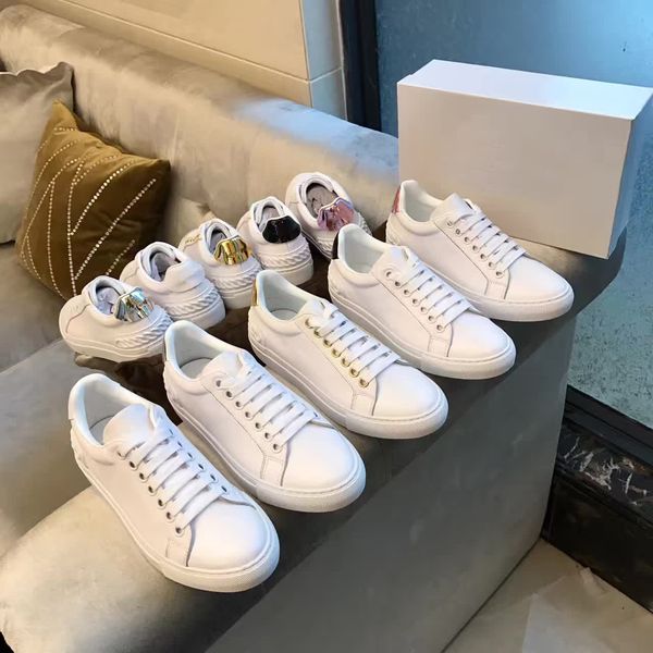2019 men women designer shoes white metal fashion luxury sneakers leather shoes party platform casual sneakers espadrilles chaussure, Black
2019 men women designer shoes white metal fashion luxury sneakers leather shoes party platform casual sneakers espadrilles chaussure, Black