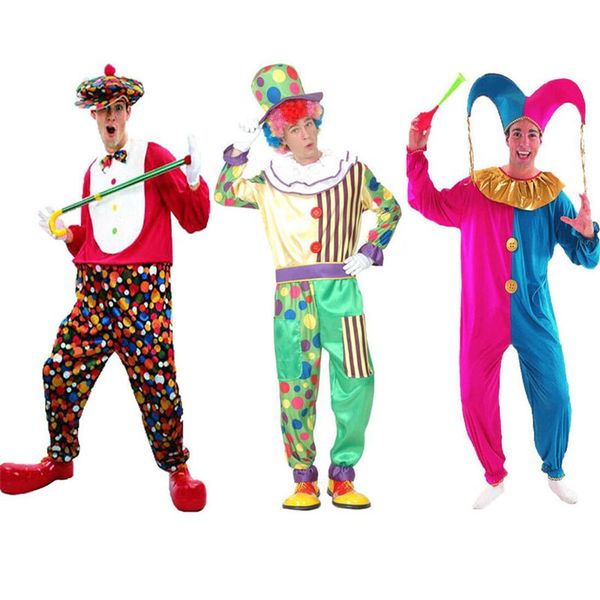 women men circus clown cosplay costume stage performance costumes adults masquerade party dress halloween christmas, Silver
women men circus clown cosplay costume stage performance costumes adults masquerade party dress halloween christmas, Silver
